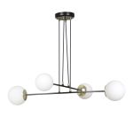 Emibig Hanglamp Ognis Staal Zwart | Geschikt voor 4x E27 - Max 10W